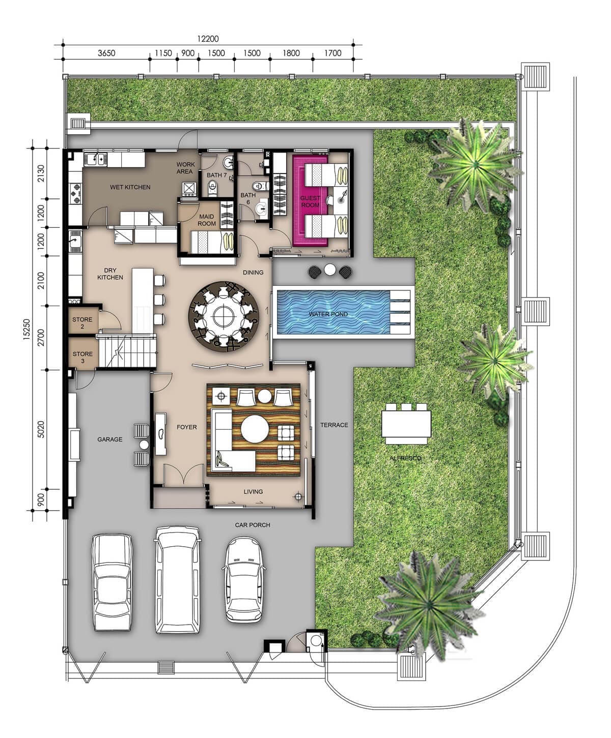 Type A — Ground Floor plan